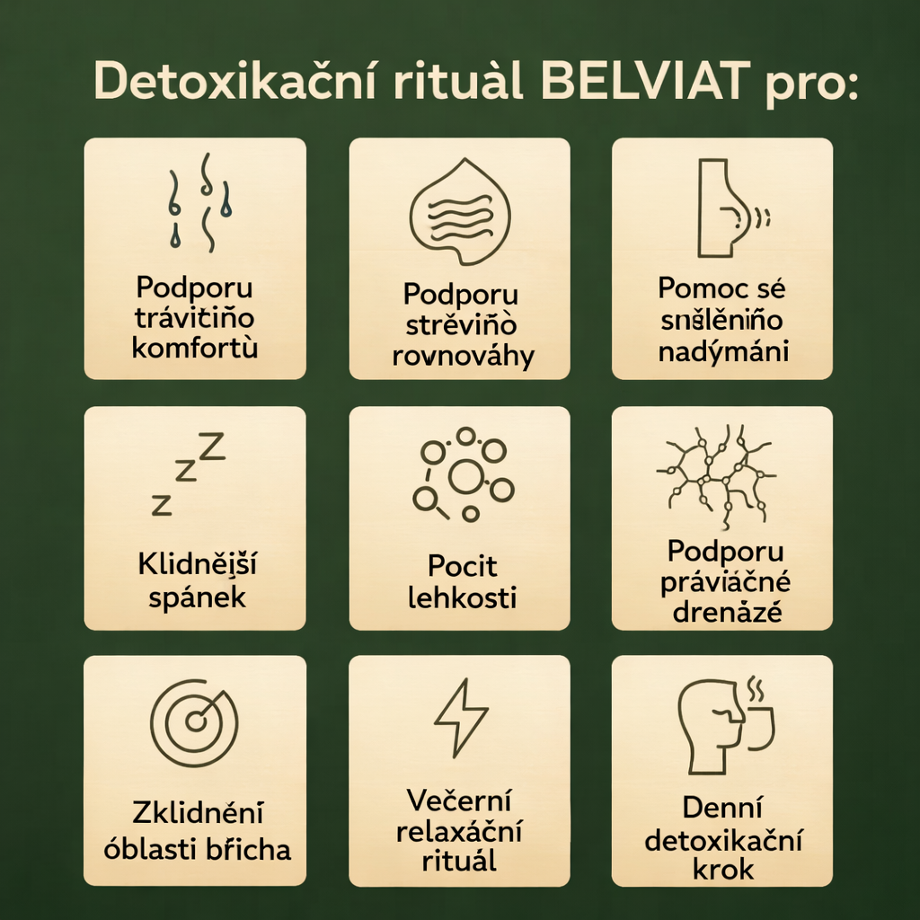 Belviat – detoxikační rituál, 9 výhod